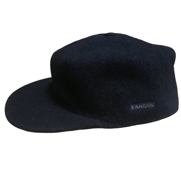 Kangol Black Wool Cap Vintage Hat